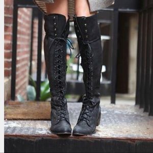 Free People- Joe Lace up boots by Jeffrey Campbell